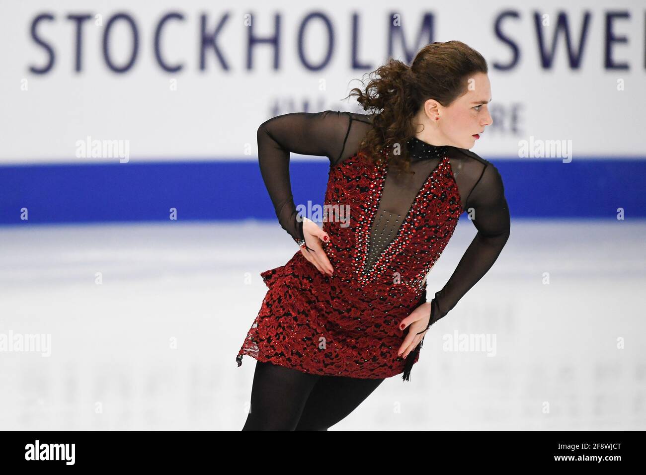 Josefin TALJEGARD SWE, pendant le programme Dames Short aux Championnats du monde de patinage artistique 2021 de l'UIP au Globe Ericsson, le 24 mars 2021 à Stockholm, Suède. (Photo de Raniero Corbelletti/AFLO) Banque D'Images