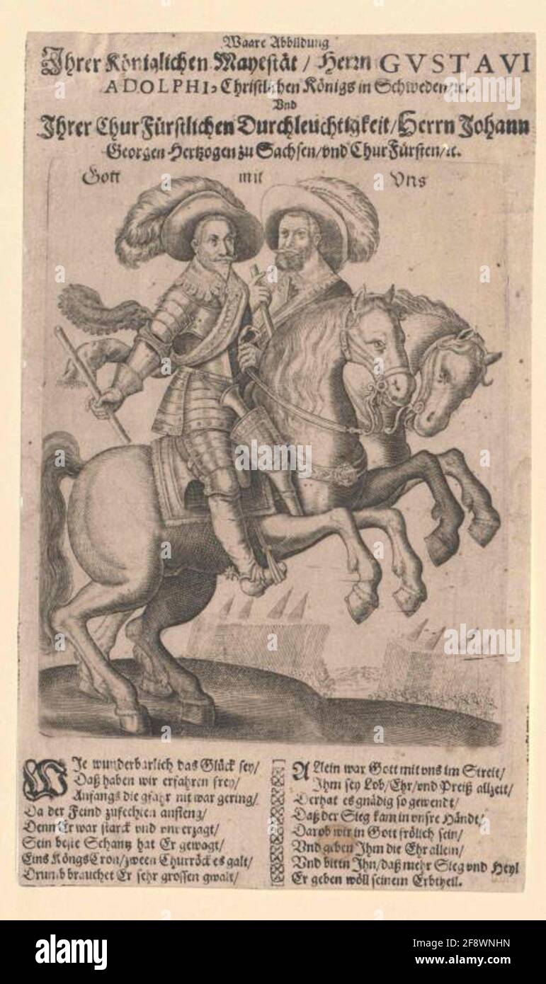 Gustav II Adolf, roi de Suède. Banque D'Images