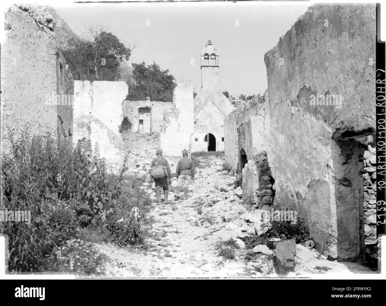Église de Kal Slovénie, vallée de Canale, près de Canale; photographe : 10. Armeekommando. Banque D'Images