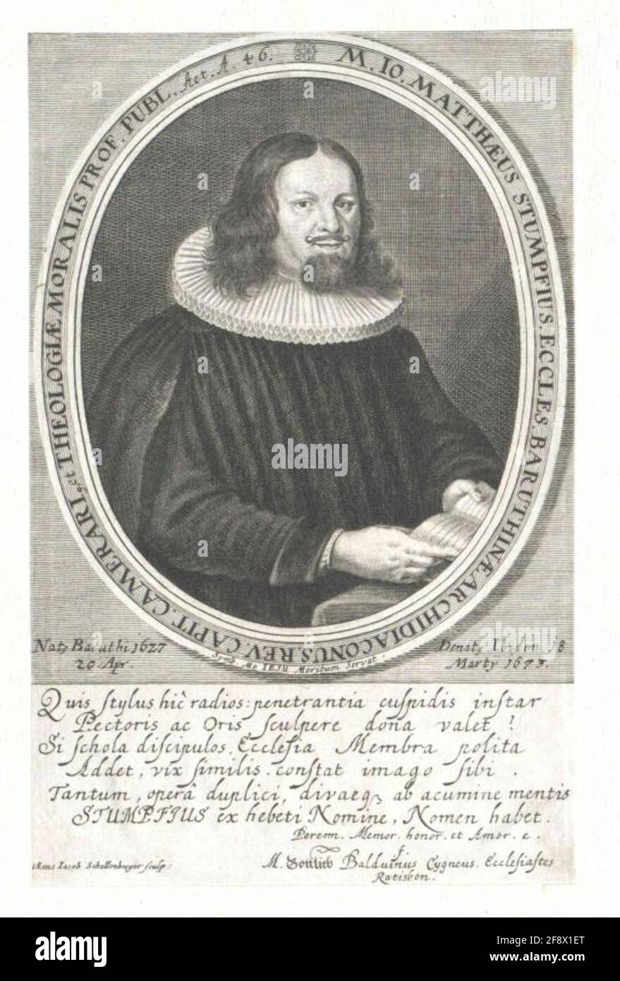 Souche, Johann Matthew. Banque D'Images