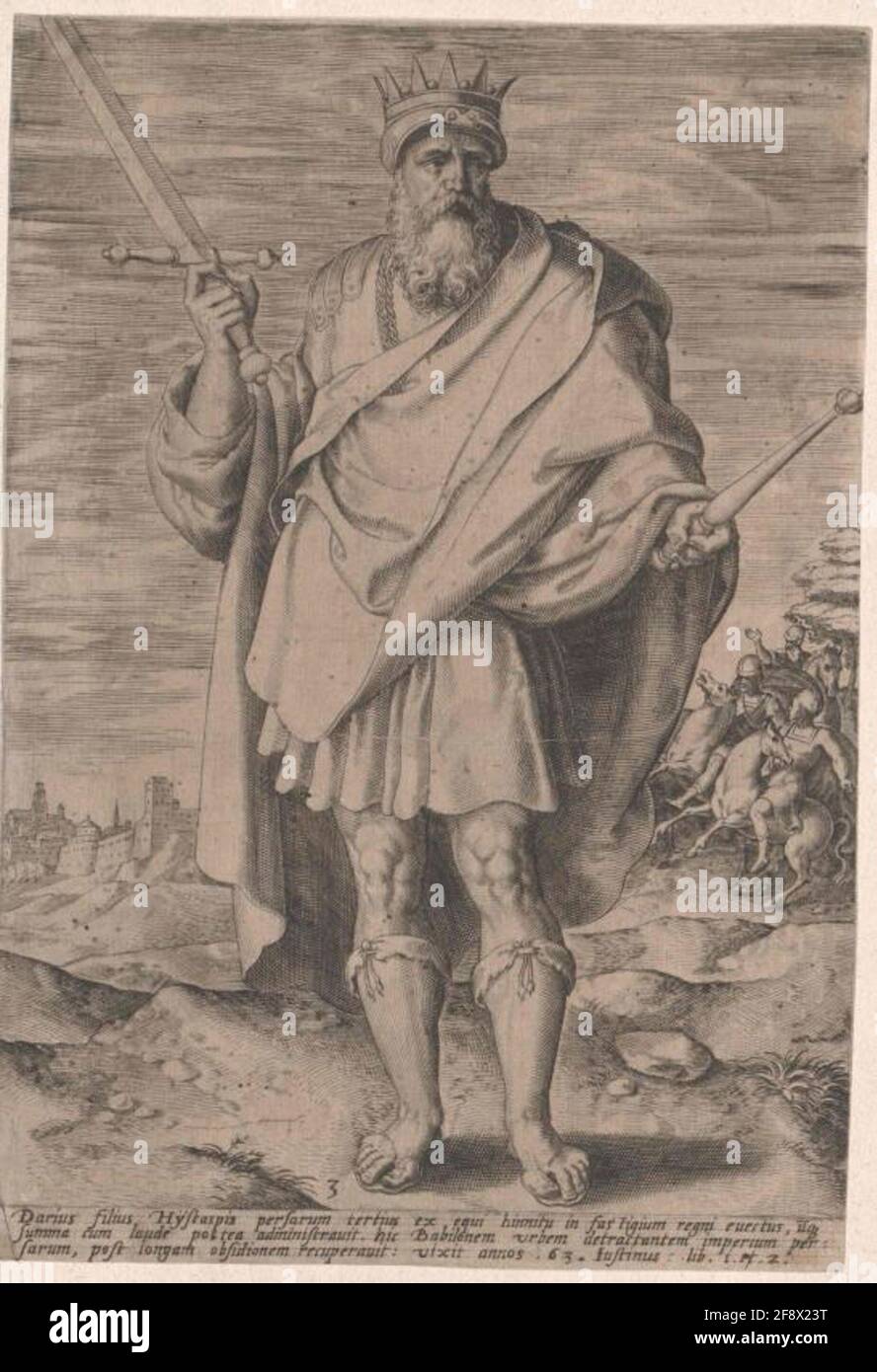 Darius I. Roi de Perse. Banque D'Images