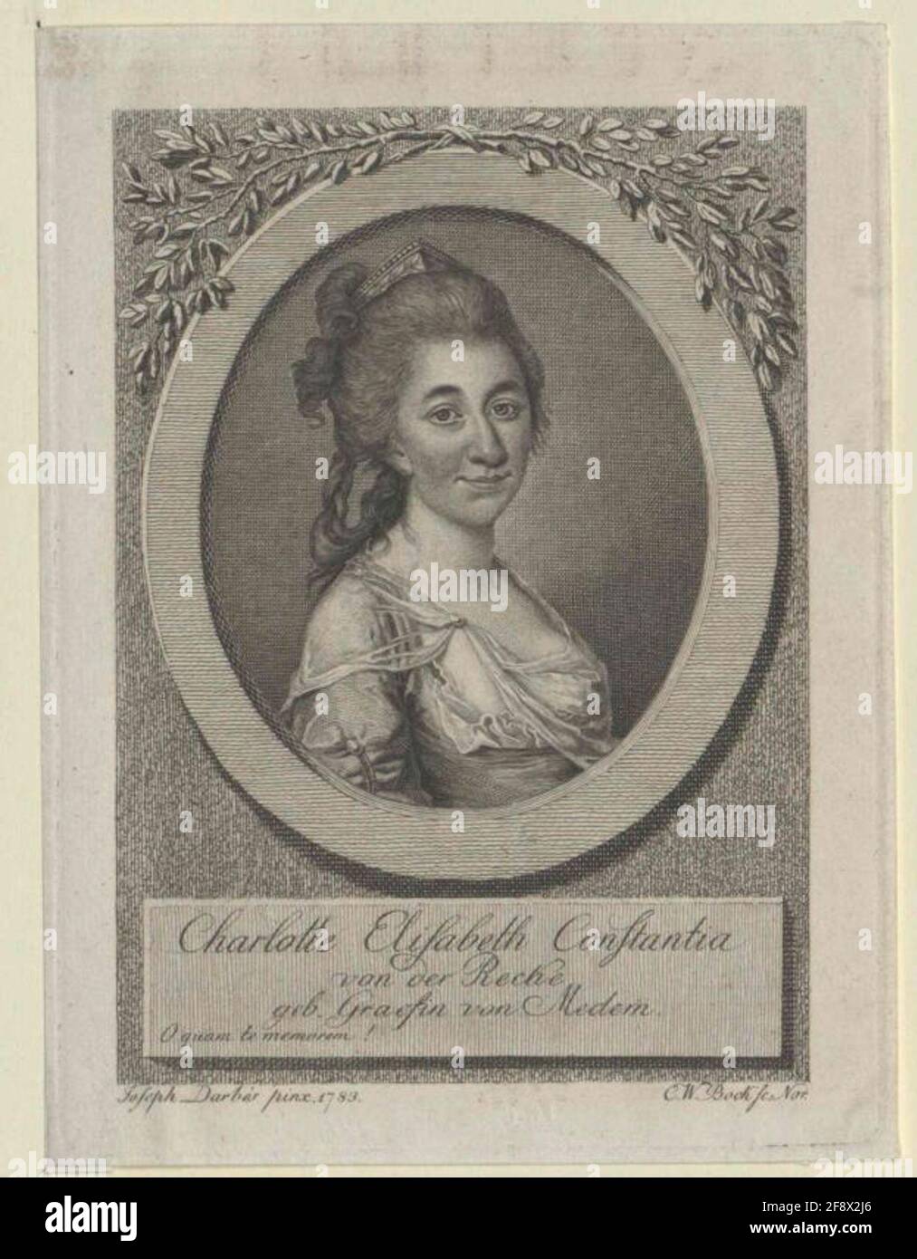 Medem, Elisa Comtesse Peintre: Darbes, Joseph Friedrich Augustteer: Bock, Christoph Wilhelm Banque D'Images