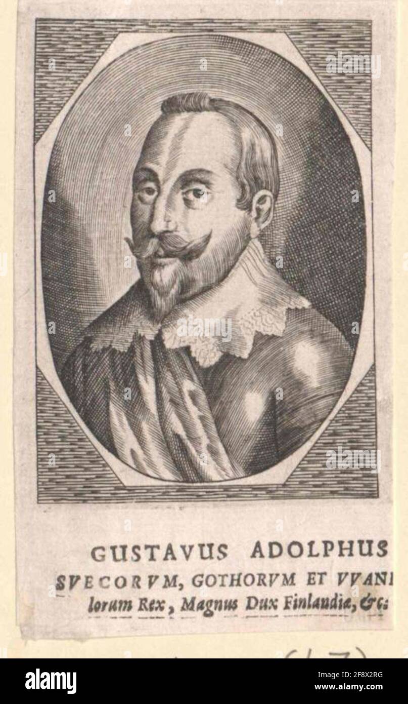 Gustav II Adolf, roi de Suède. Banque D'Images