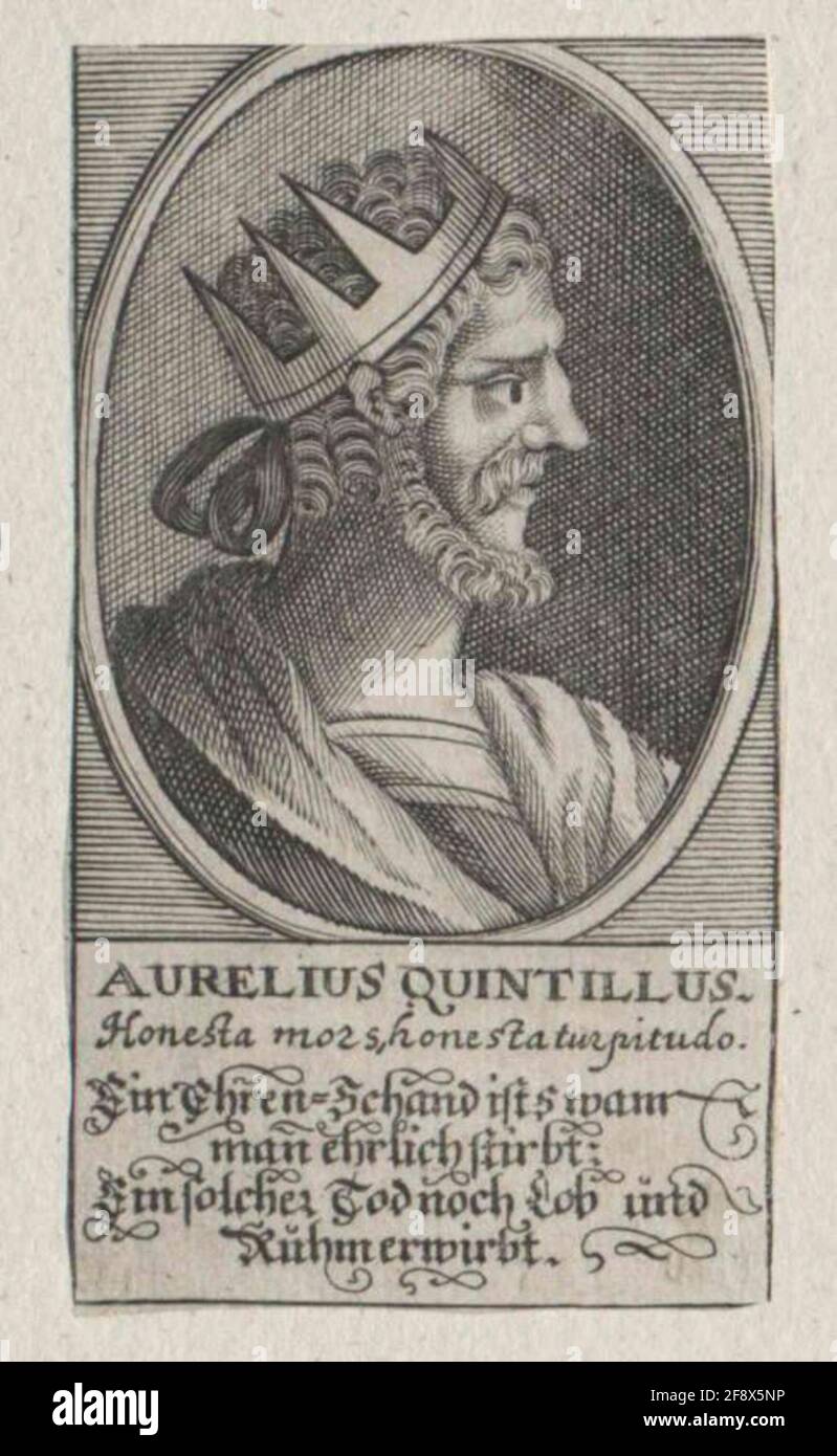 Quintillus, empereur romain. Banque D'Images