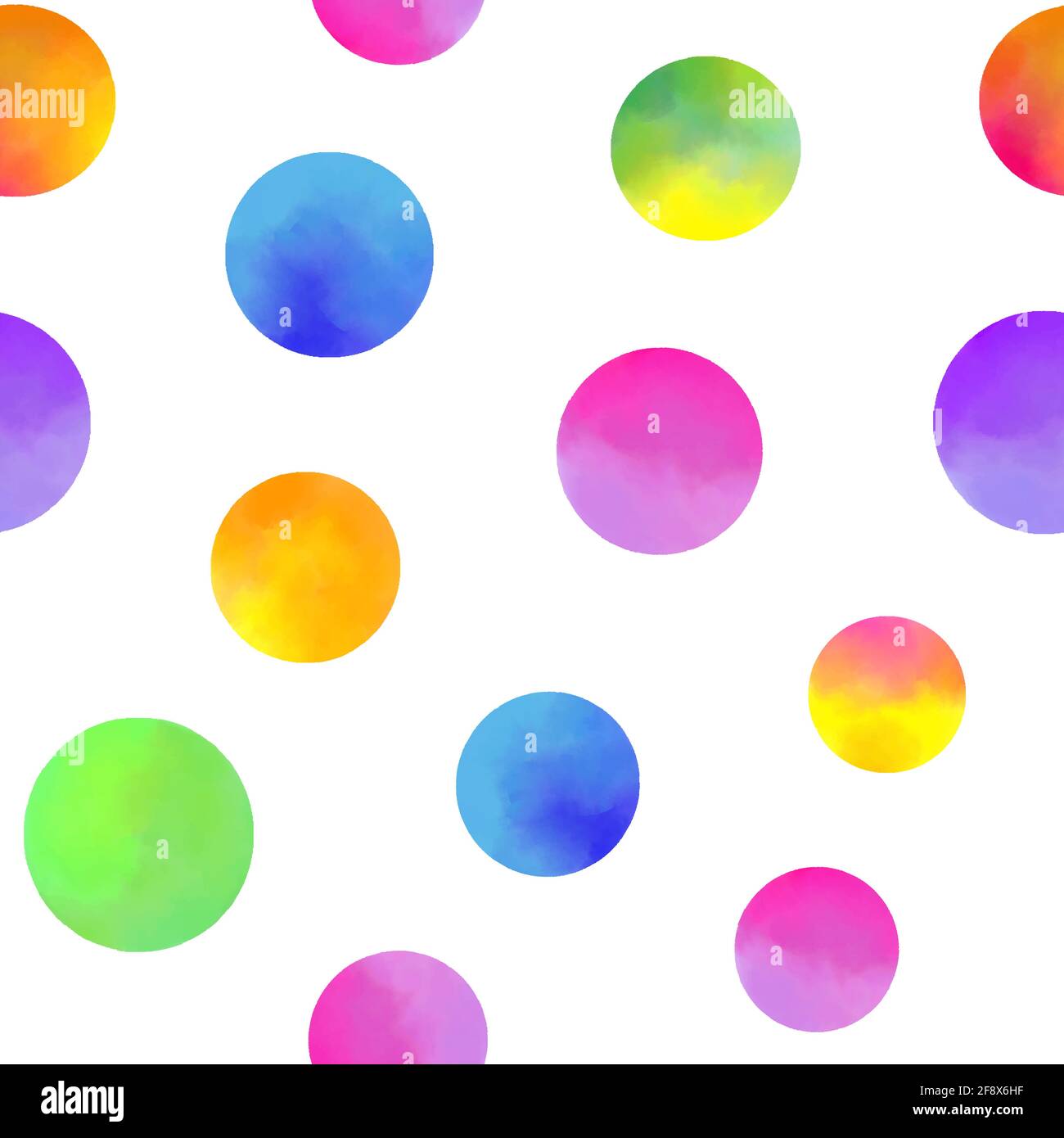 motif avec cercles aquarelle Illustration de Vecteur