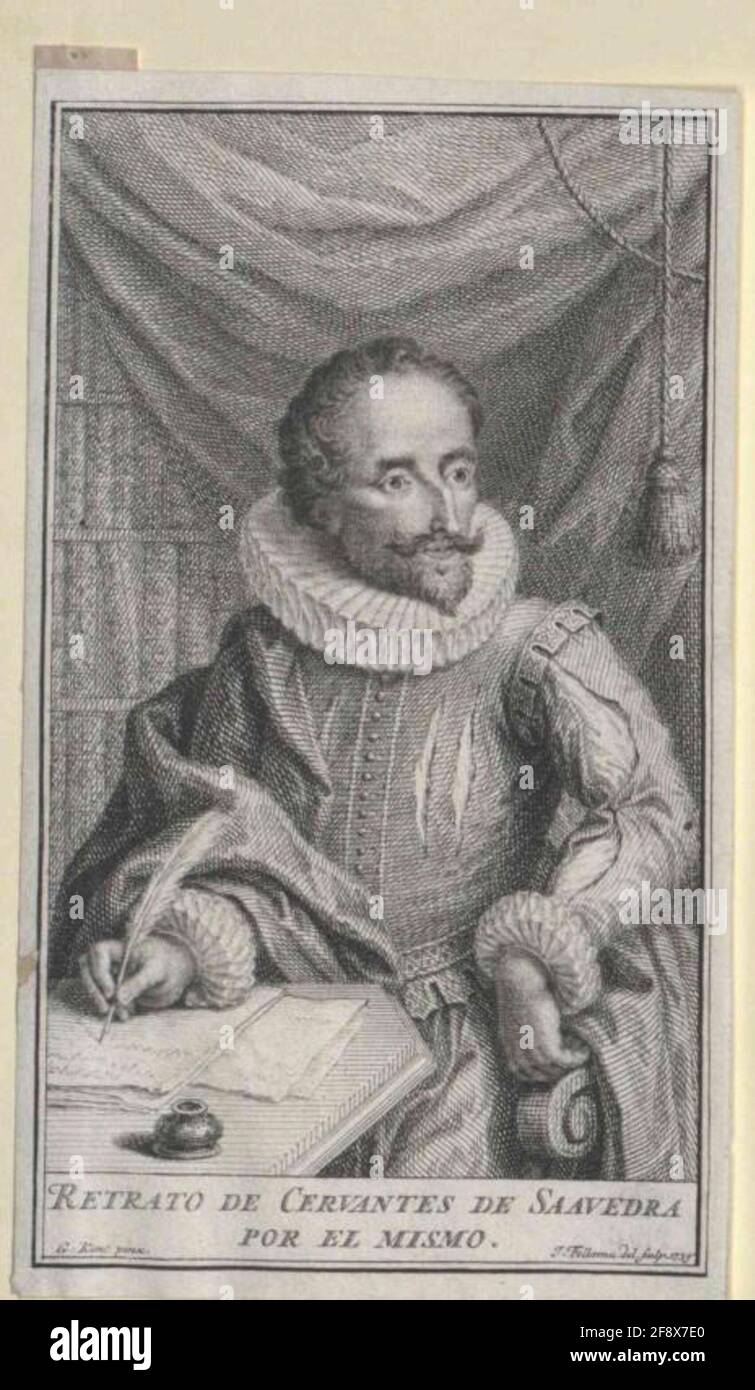 Cervantes Saavedra, Miguel de Zeichner: Pejernema, Jacobradierer: Pejernema, Jacobstcher: Penivema, Jacob Banque D'Images