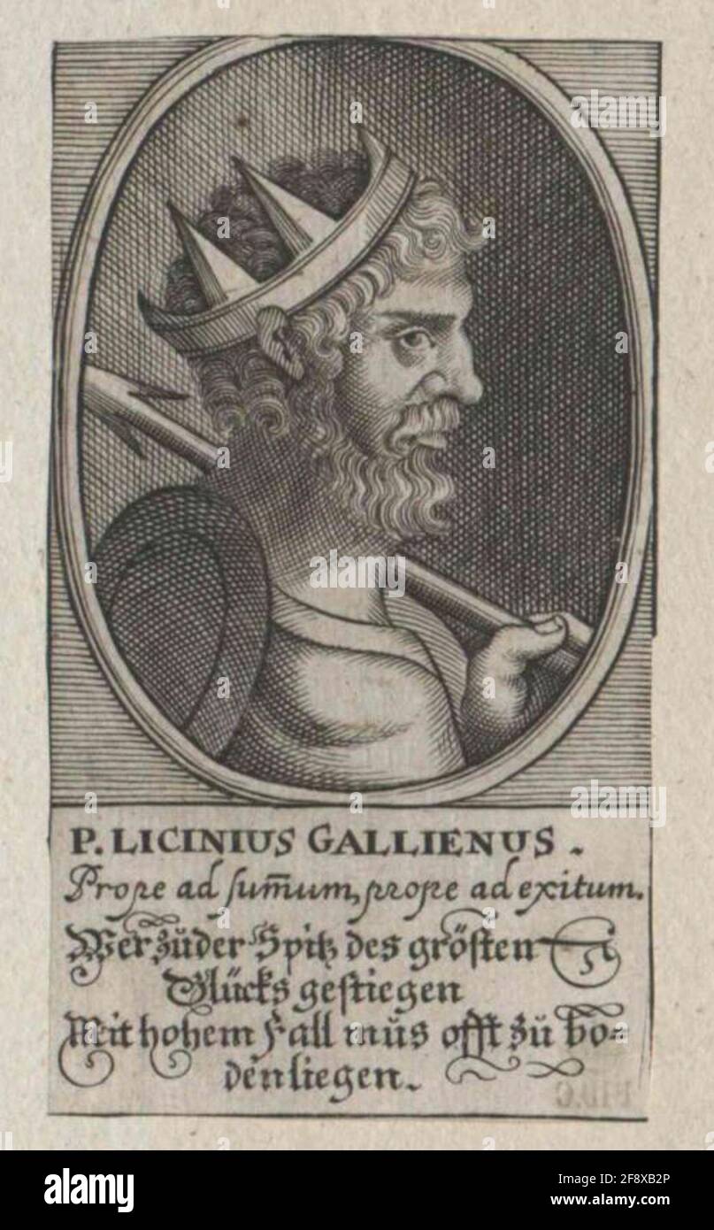 Gallienus, empereur romain. Banque D'Images