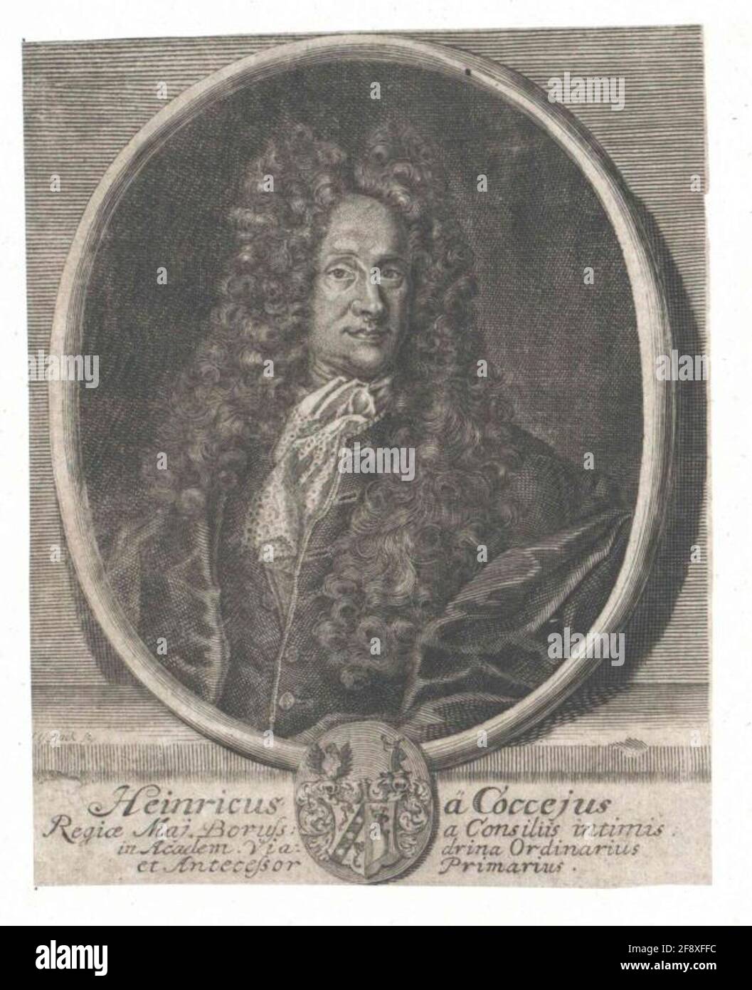 Cocceji, Heinrich Freiherr von Éditeur: Meyer, Heinrich Wilhelmstecher: Beck, Johann Georg (1676) Banque D'Images