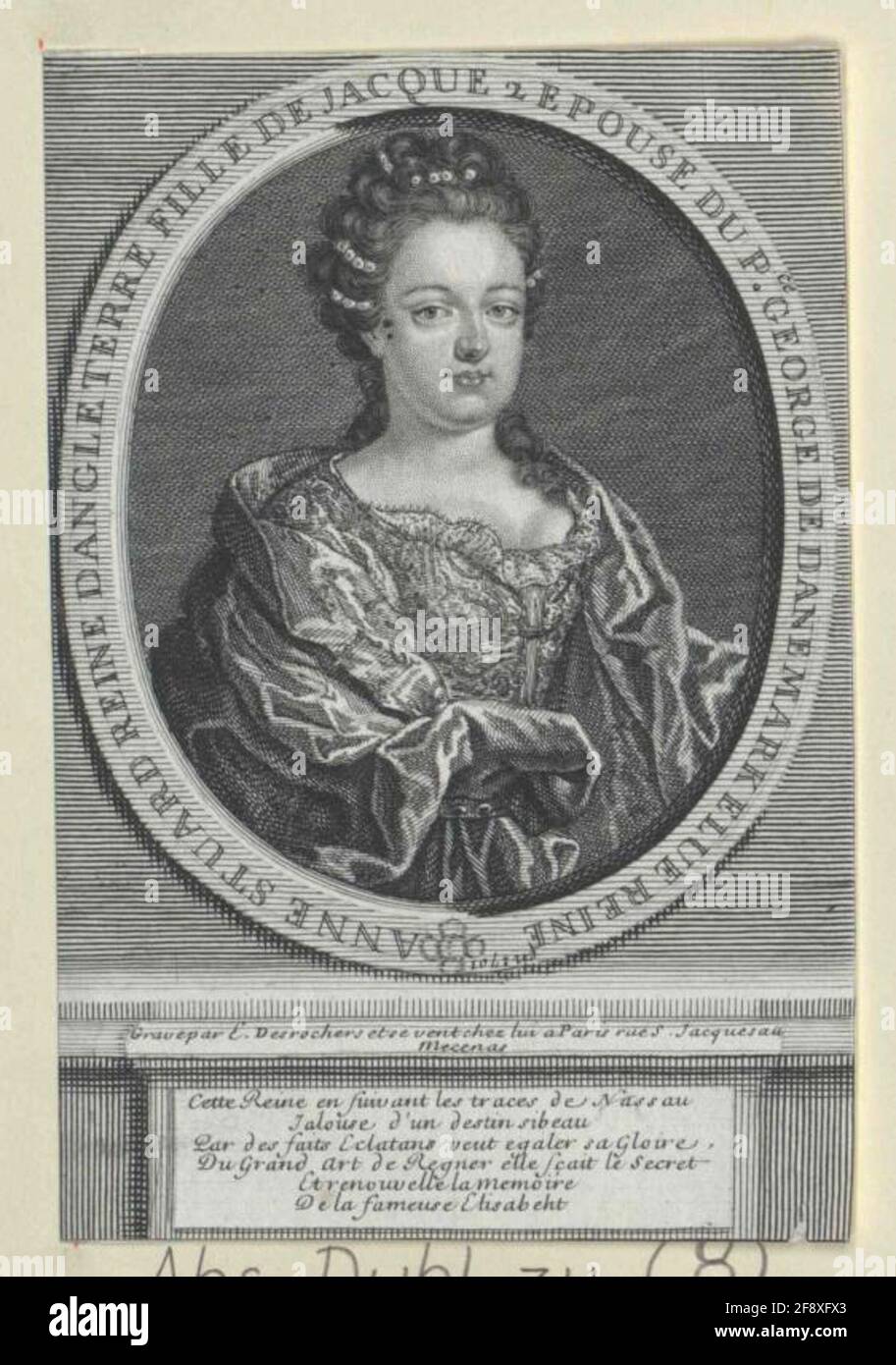 Anna, Reine d'Angleterre. Banque D'Images