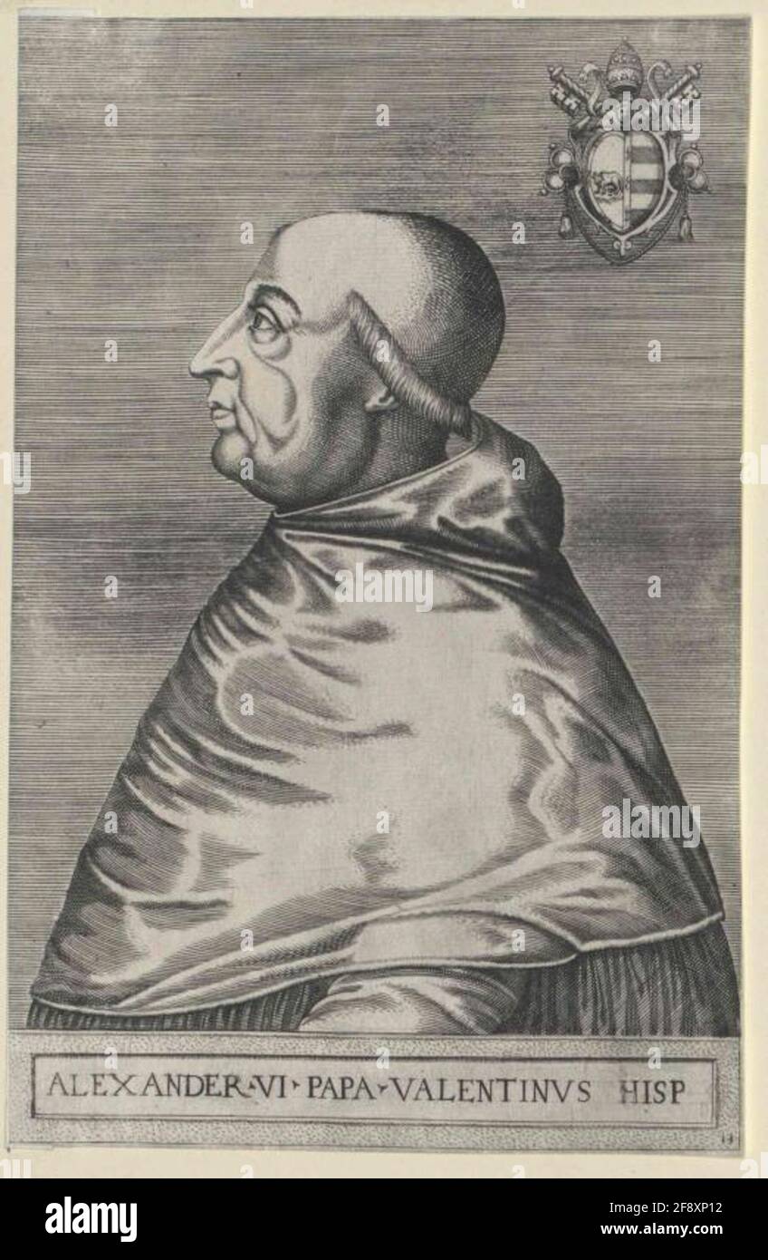 Alexandre VI., Papa. Banque D'Images