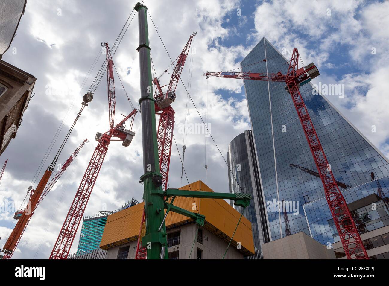 Chantier de construction de la ville de Londres Banque D'Images