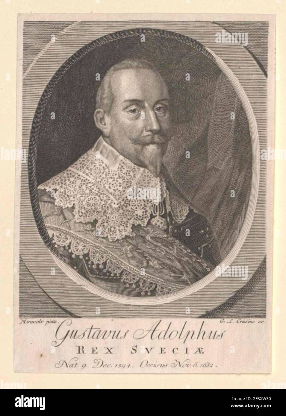 Gustav II Adolf, roi de Suède. Banque D'Images