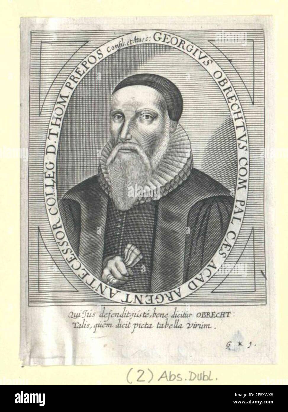 Obrecht, Georg de. Banque D'Images