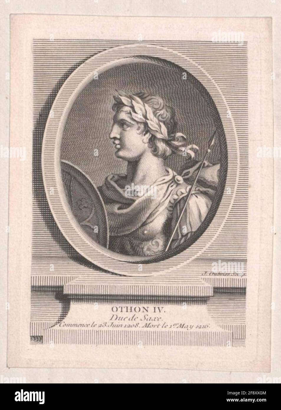 Otto IV., Kaiser. Banque D'Images