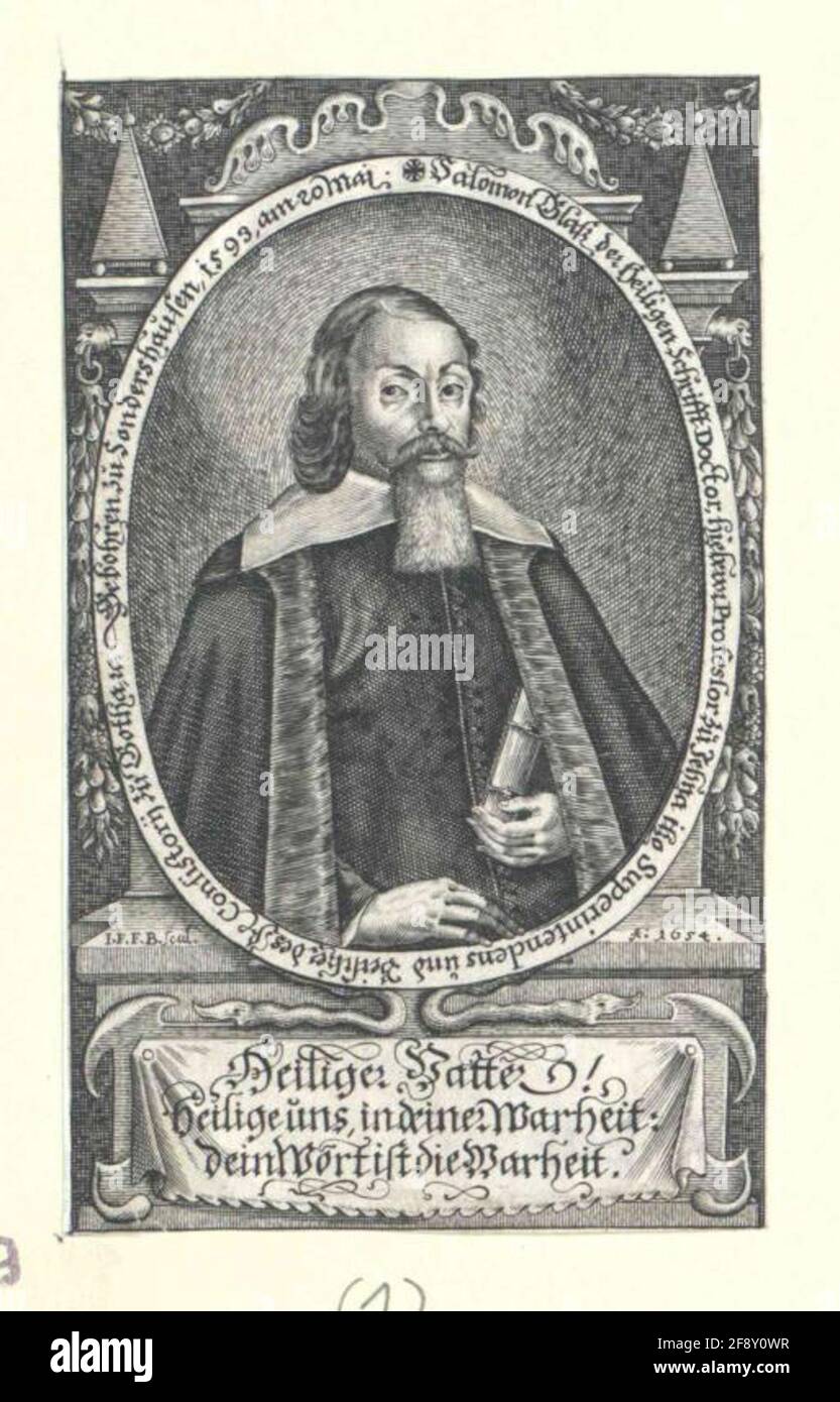 Verre, Salomon Stecher: Monogrammiste I. F. F. B. Banque D'Images