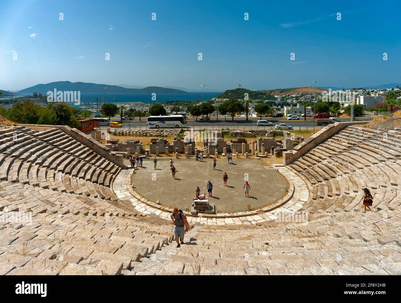 Amphithéâtre Halicarnassus, Bodrum, Mugla, Turquie Banque D'Images