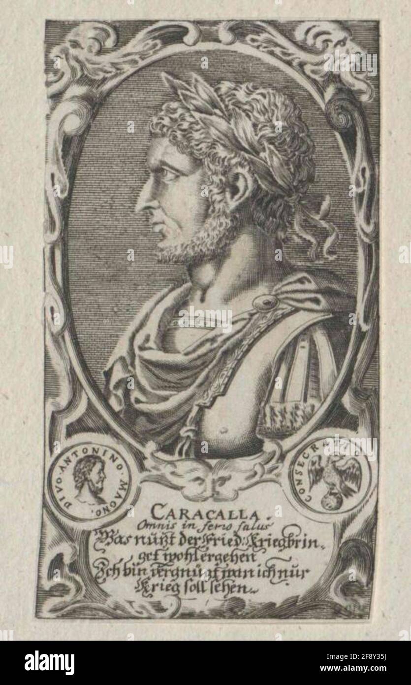 Caracalla, empereur romain. Banque D'Images