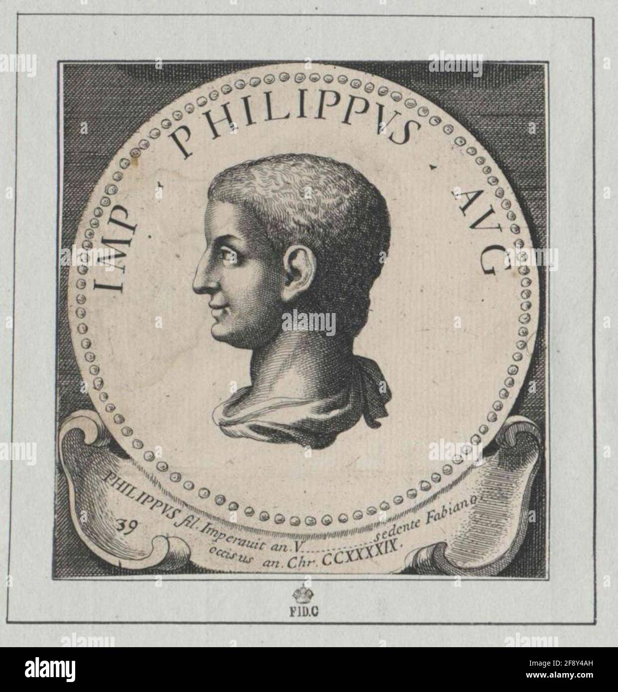 Philip, mitcakers romains. Banque D'Images