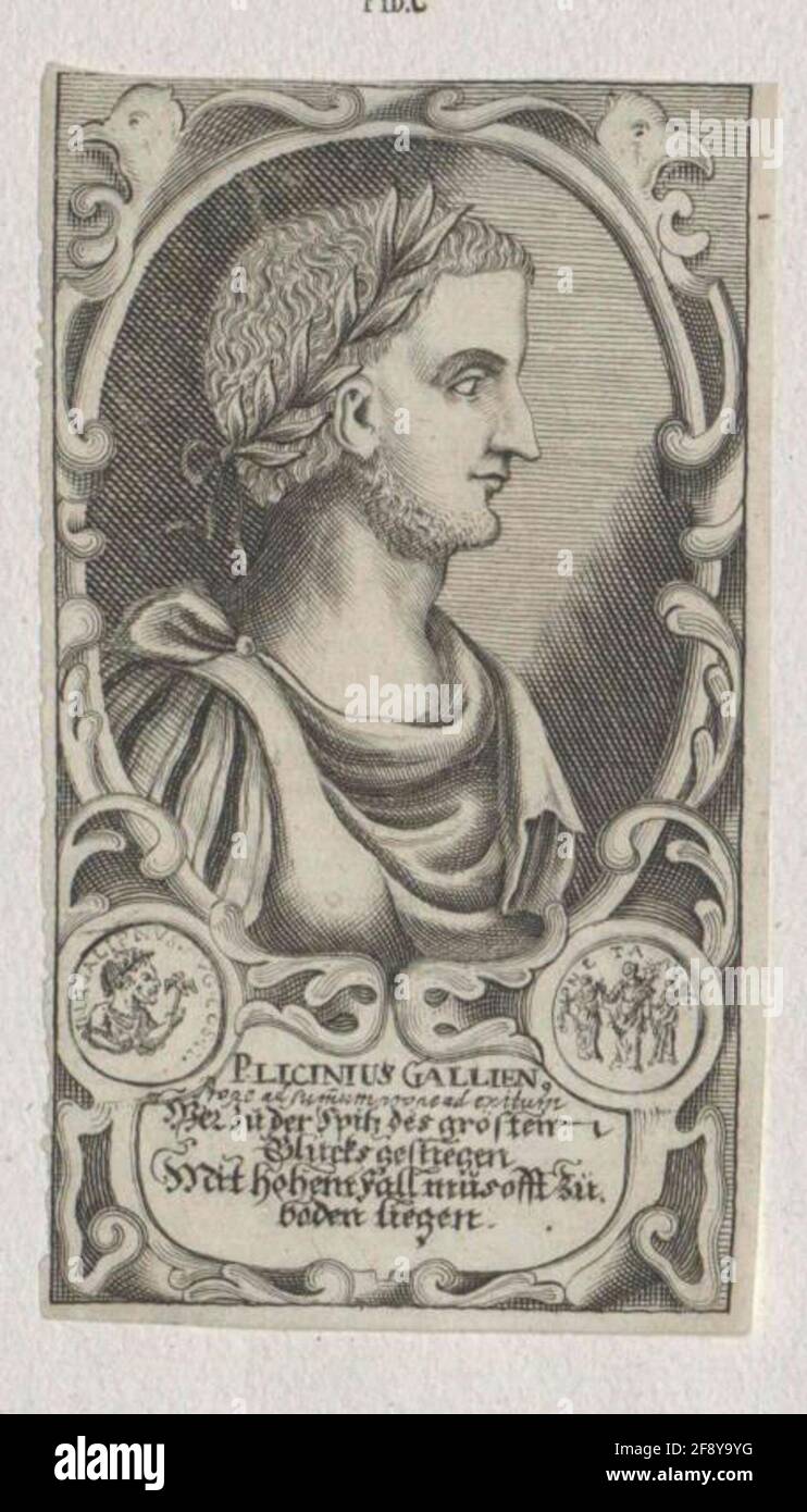 Gallienus, empereur romain. Banque D'Images