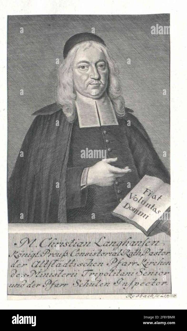 Langhansen, Christian. Banque D'Images