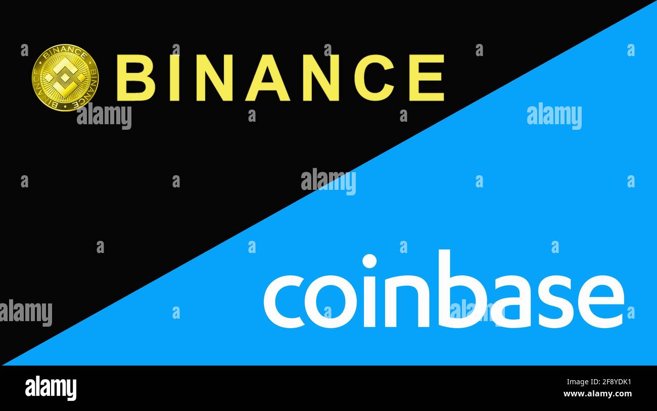 Coinbase crypto-monnaie nom du marché boursier sur fond numérique abstrait.  Logo Coinbase avec la crypto-monnaie Bitcoin aux États-Unis. Cainbase Cry  Photo Stock - Alamy