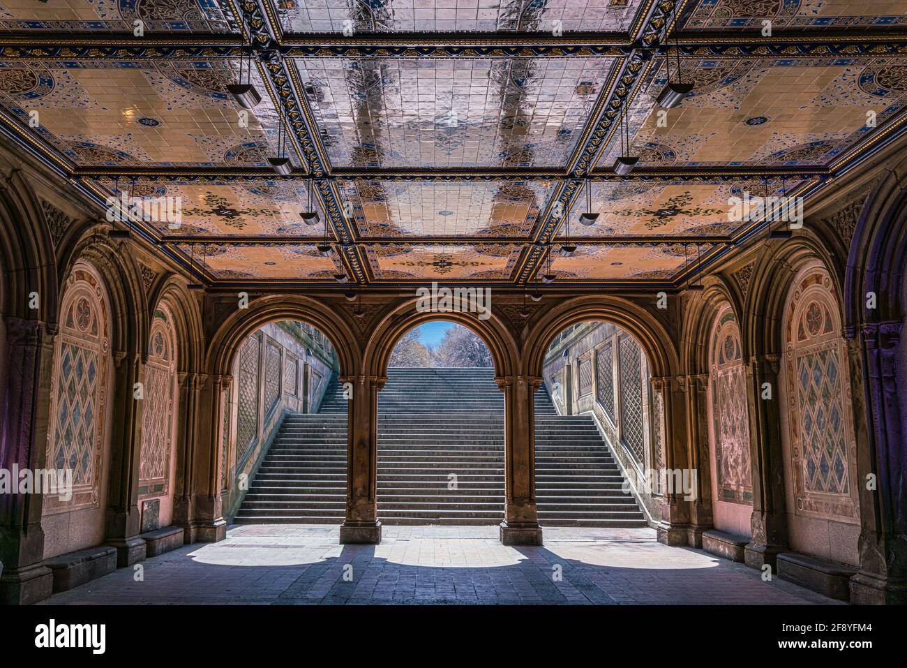 Bethesda Terrace, Central Park, New York Banque D'Images
