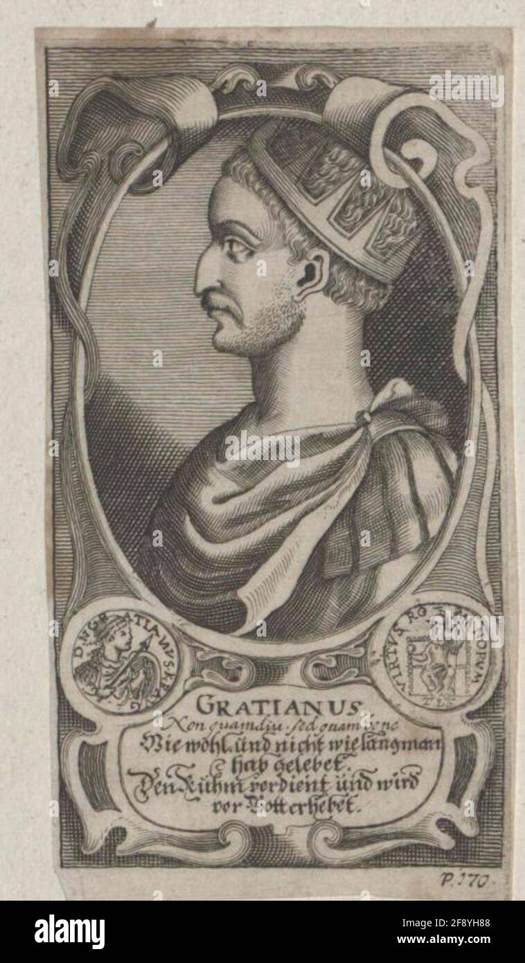 Gratianus, empereur romain. Banque D'Images