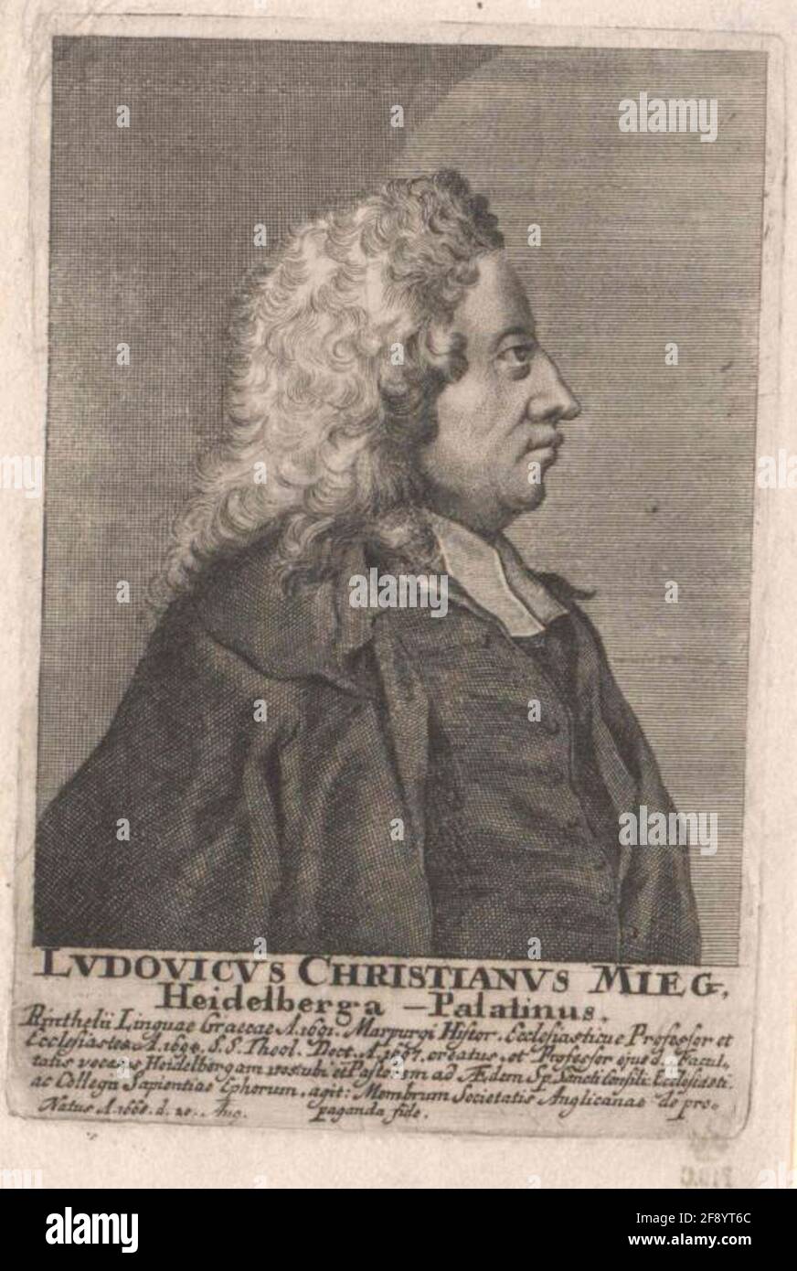 Mieg, Ludwig Christian . Banque D'Images