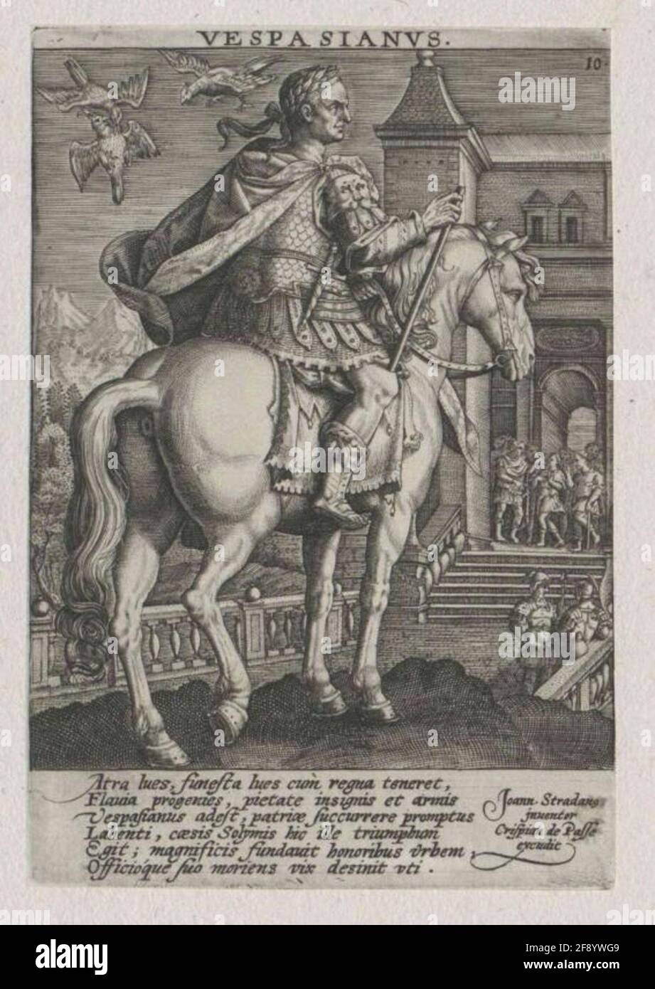 Vespasien, empereur romain. Banque D'Images