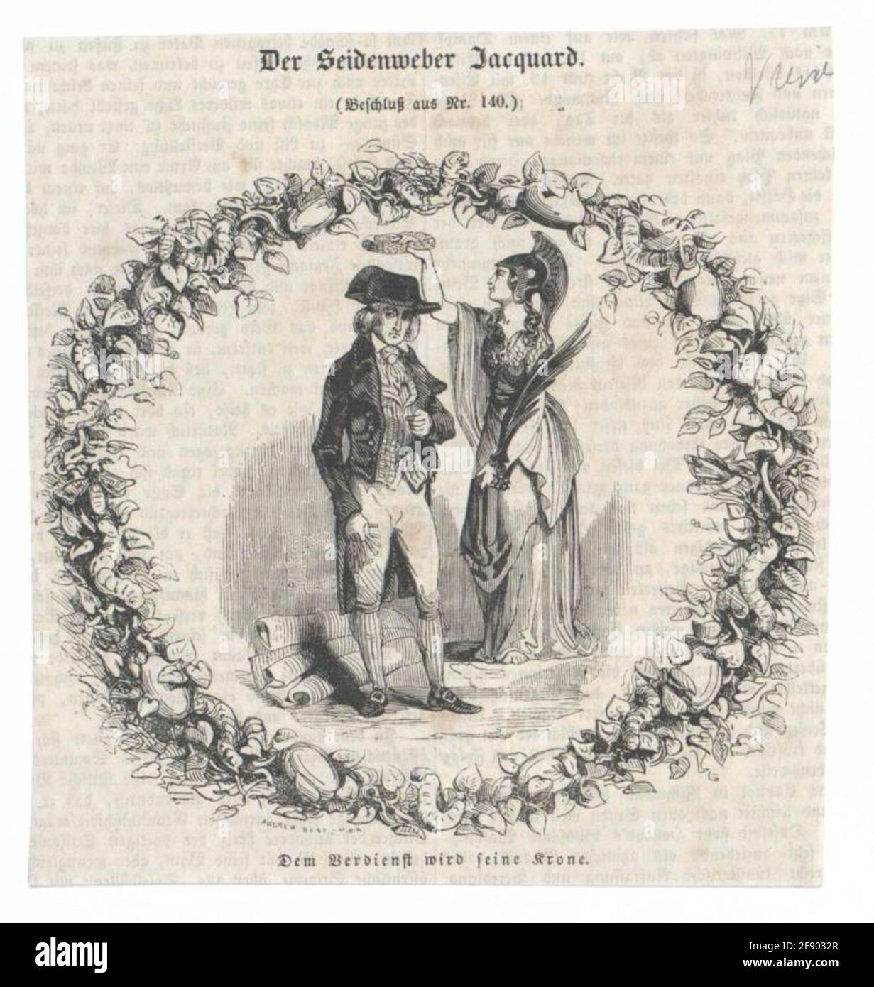 Jacquard, Joseph Marie. Banque D'Images