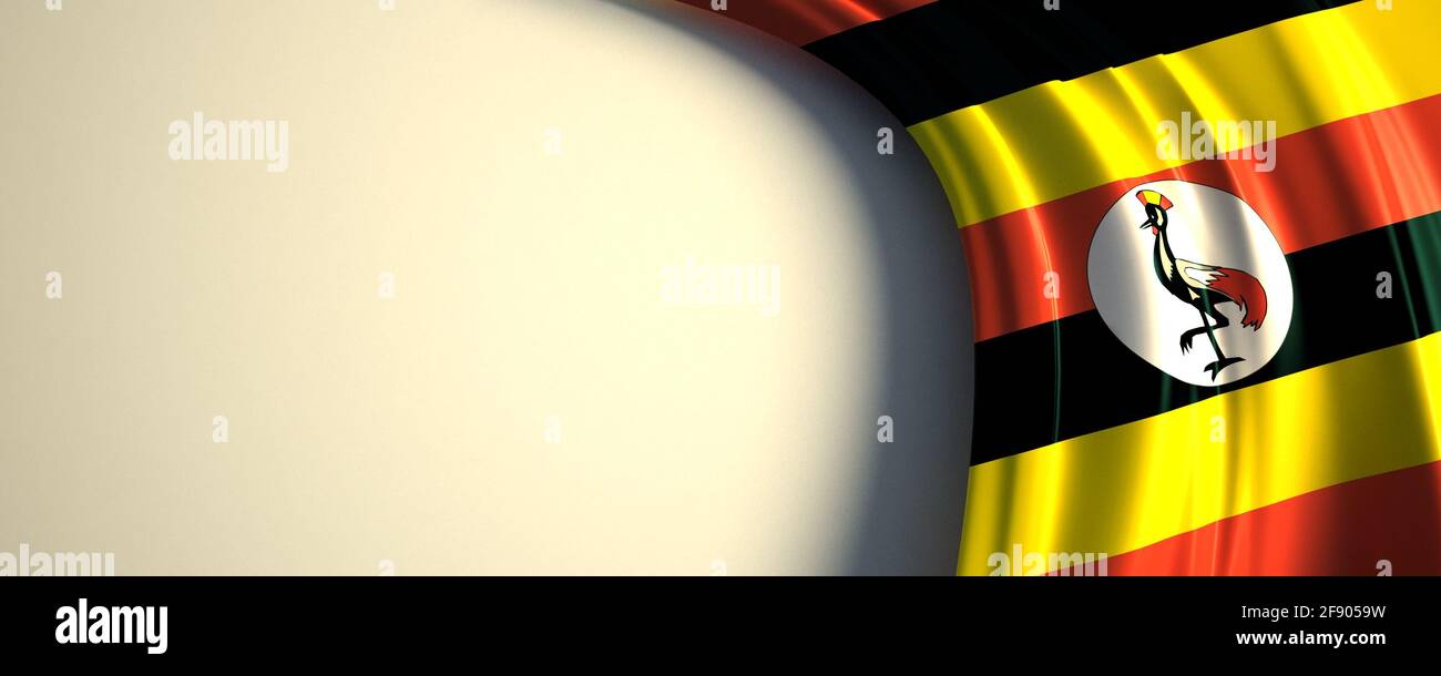 Drapeau ouganda Banque de photographies et d’images à haute résolution