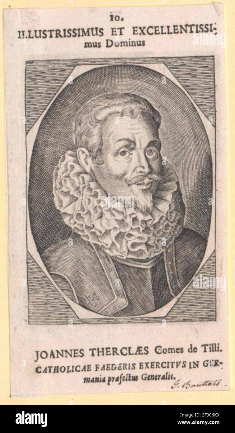 Tilly, Johann Graf. Banque D'Images