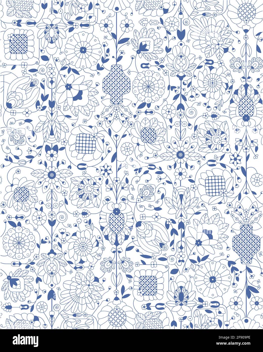 Vector résumé fleurs fond sans couture motif. Motif graphique pour tissu, papier peint, emballage. Texture islamique abstraite. Illustration de Vecteur