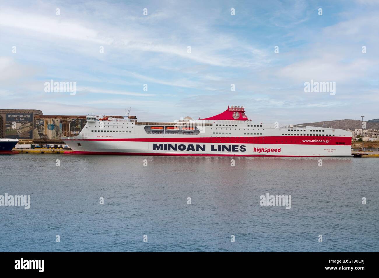 La Minoan Lines Ferry Banque D'Images