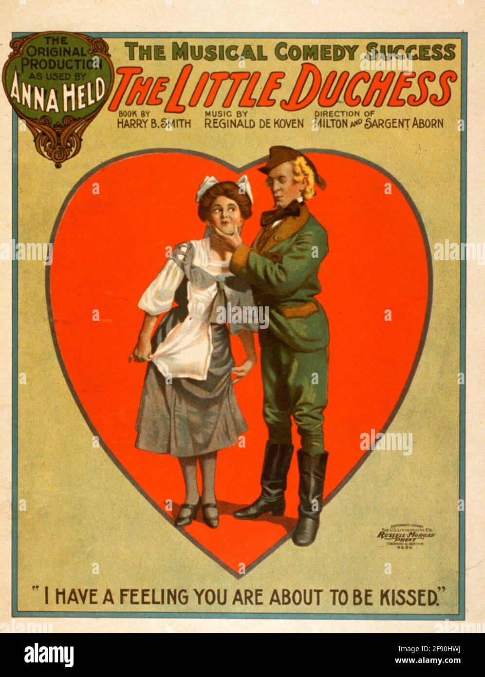 La petite duchesse le succès de la comédie musicale, vers 1906 Banque D'Images