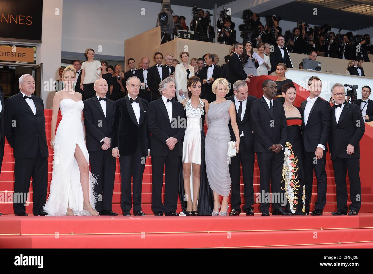 Cannes, France. 11 mai 2011 ouverture du tapis rouge et du film de première nuit à Paris lors du 64ème Festival de Cannes Banque D'Images