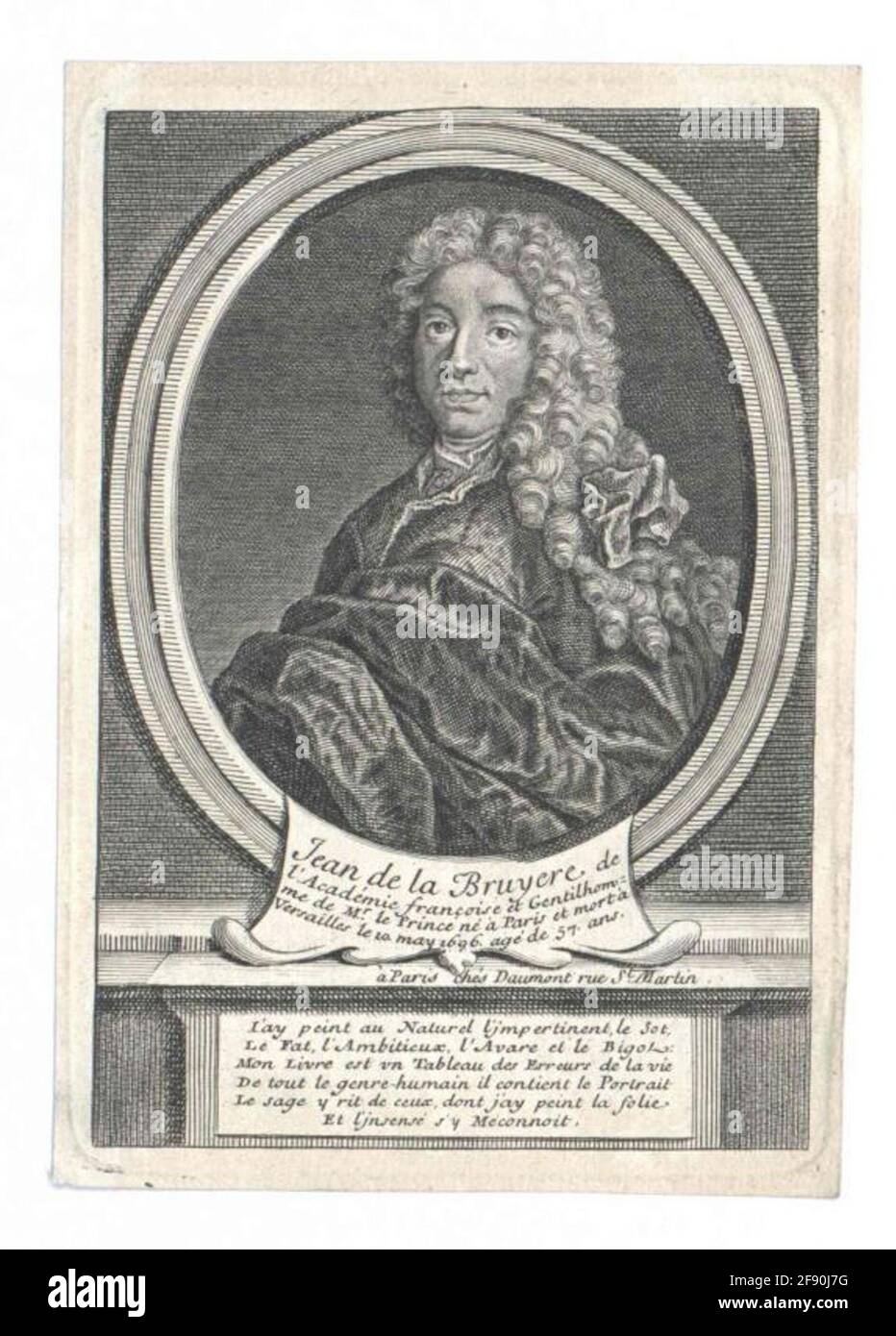 Bruyère, Jean de. Banque D'Images