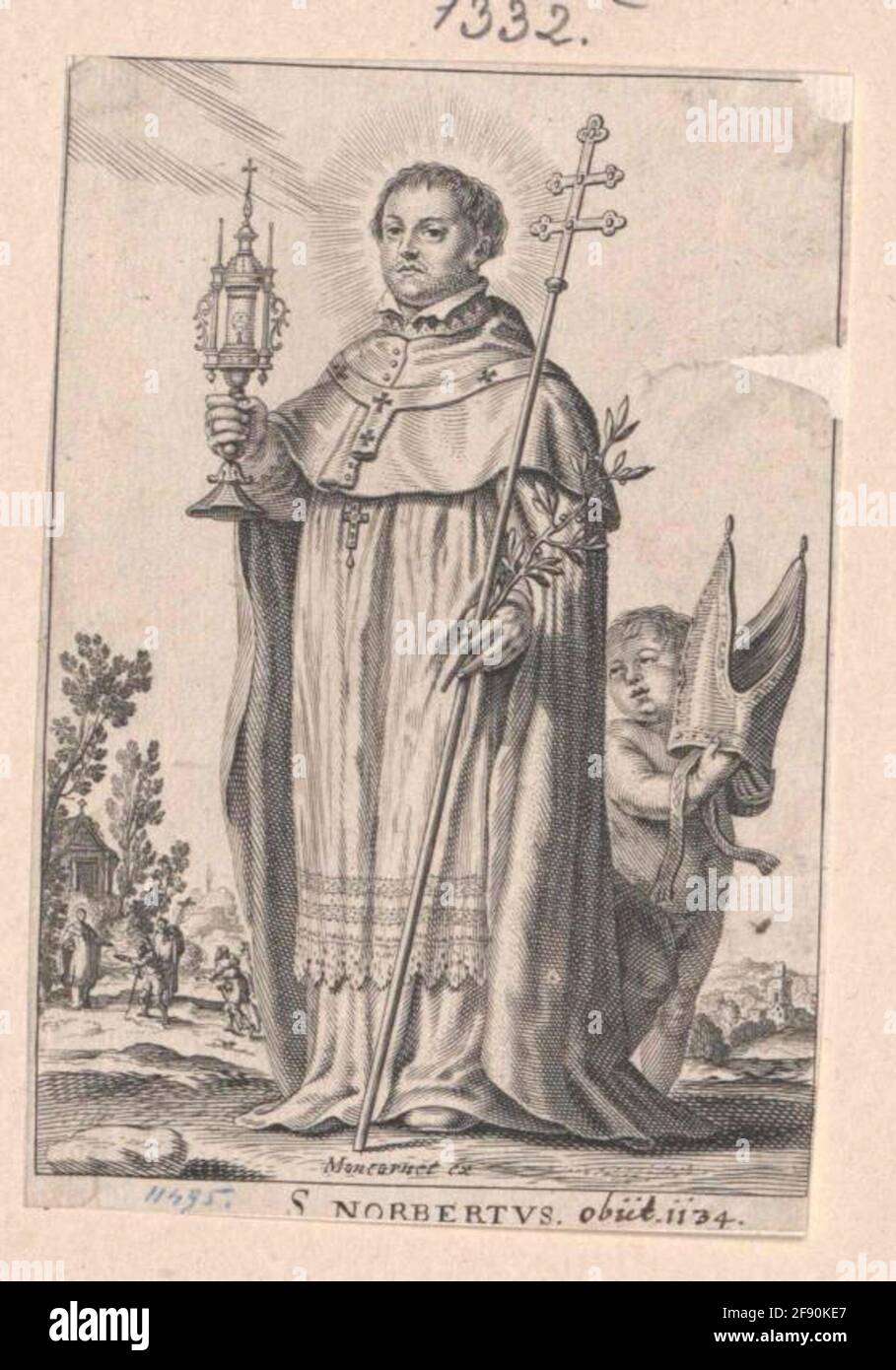 Norbert von Xanten, saint. Banque D'Images