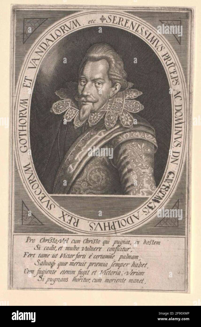 Gustav II Adolf, roi de Suède. Banque D'Images