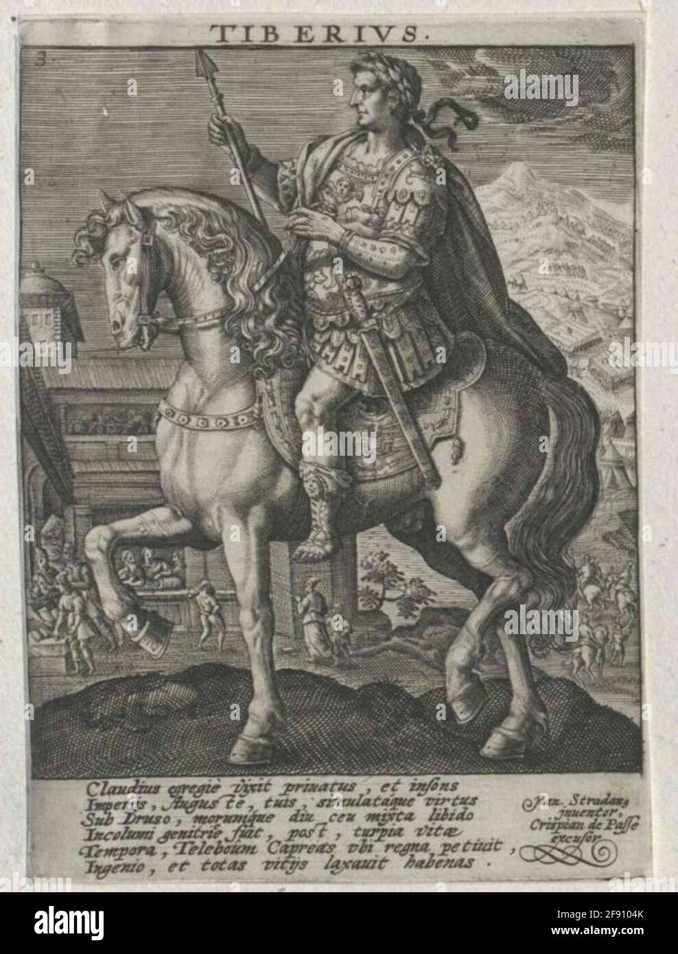 Tiberius, empereur romain. Banque D'Images
