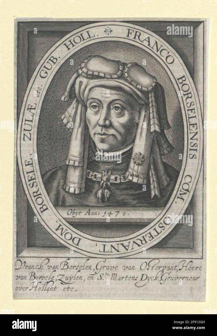 Borselen, comte d'Ostervant, Frank of. Banque D'Images