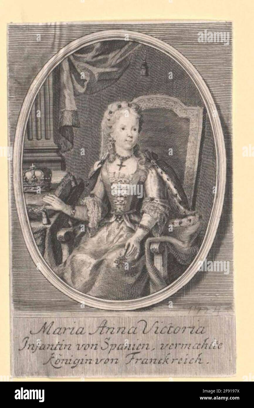 Maria Anna Viktoria, Infantin d'Espagne. Banque D'Images