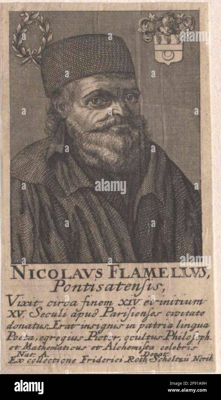 Flamel, Nicolas . Banque D'Images