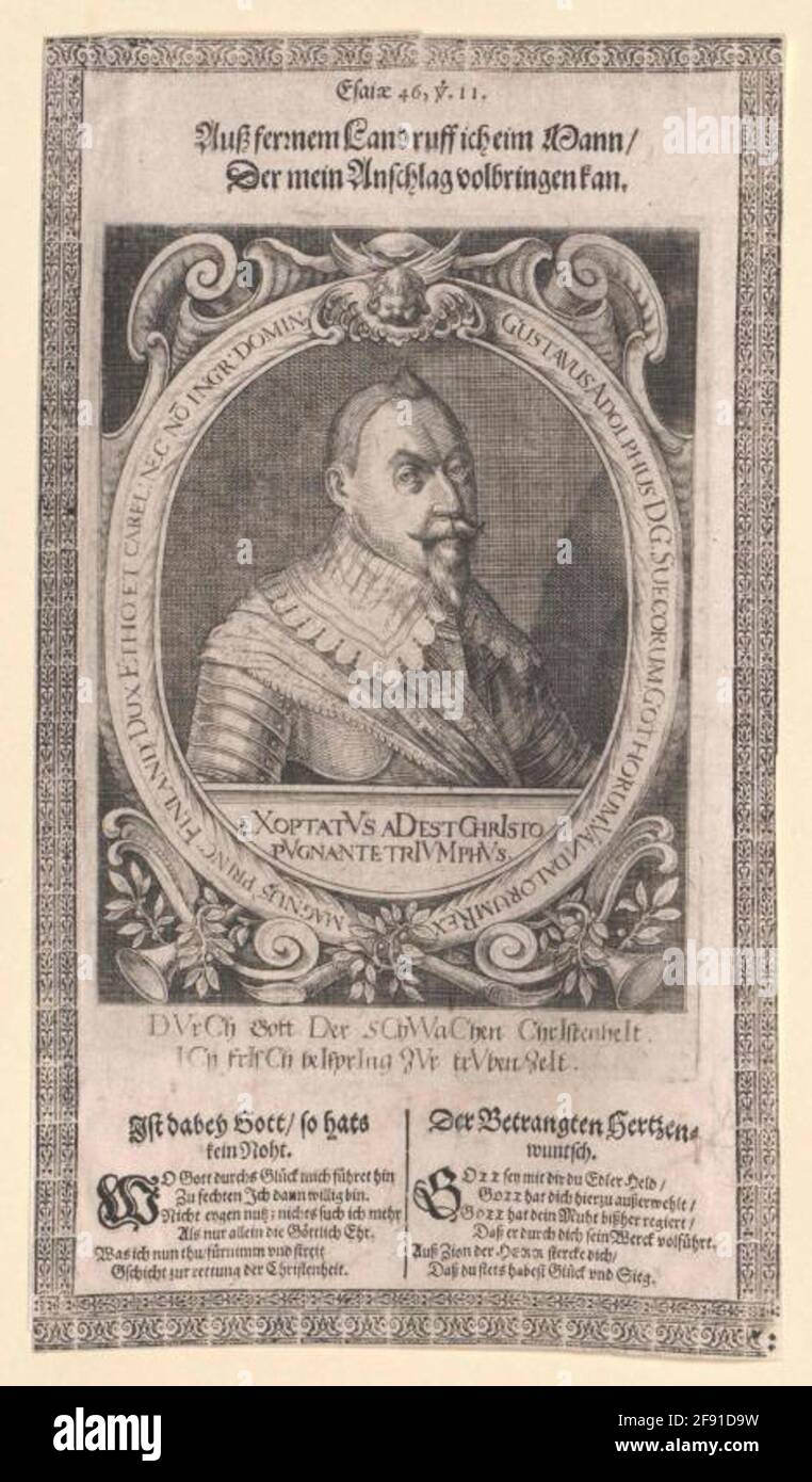 Gustav II Adolf, roi de Suède. Banque D'Images