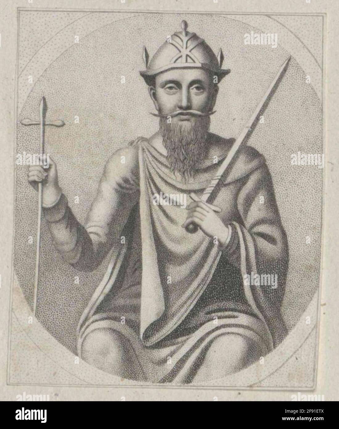 Eduard du confesseur, roi Saint d'Angleterre. Banque D'Images