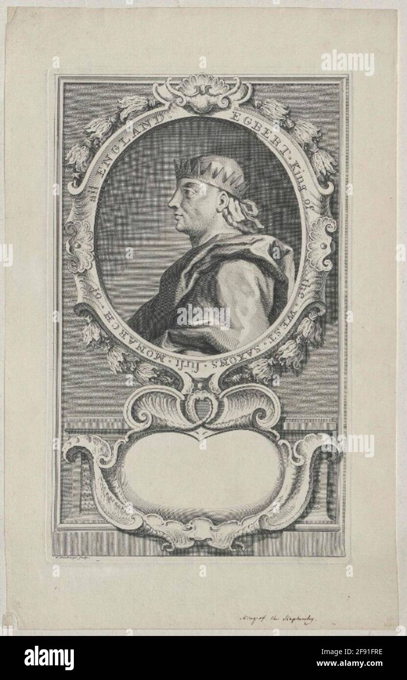 Egbert, roi d'Angleterre. Banque D'Images