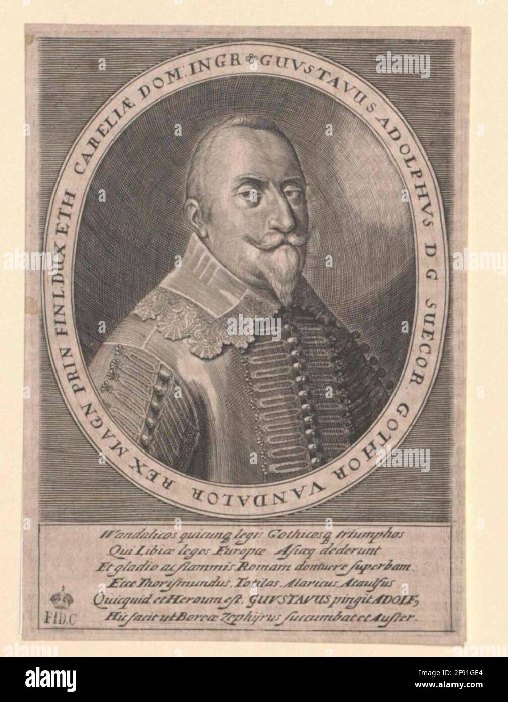Gustav II Adolf, roi de Suède. Banque D'Images