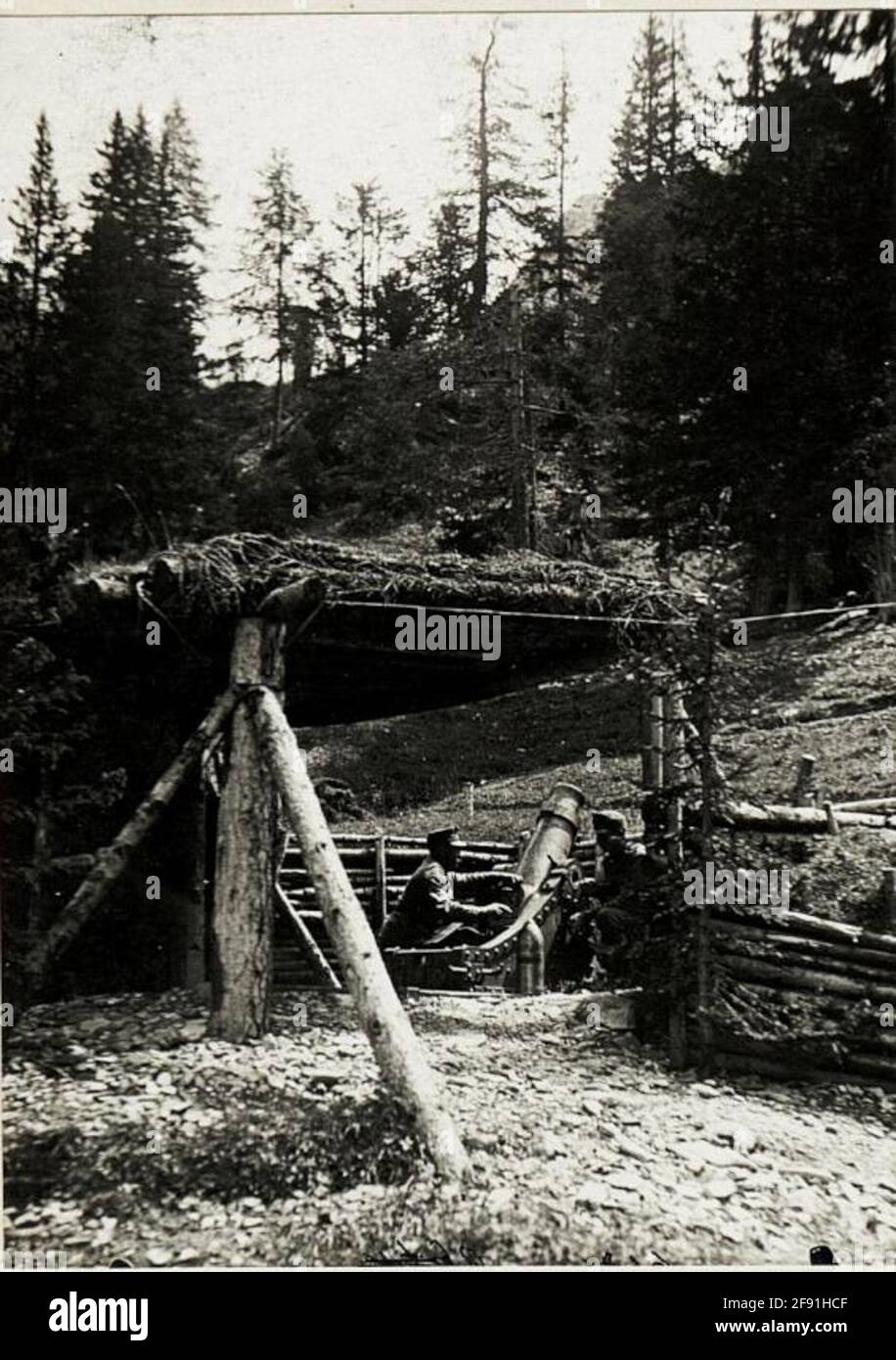 Mortier de 15 cm au Contrinhaus. . Banque D'Images