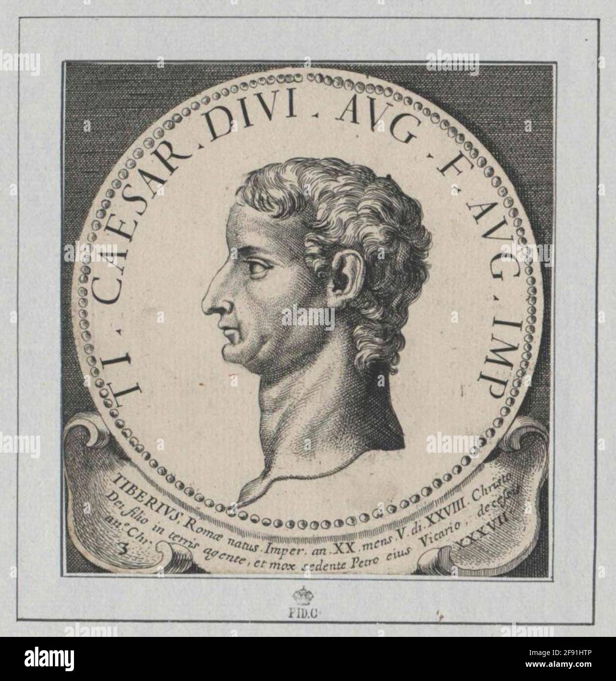 Tiberius, empereur romain. Banque D'Images