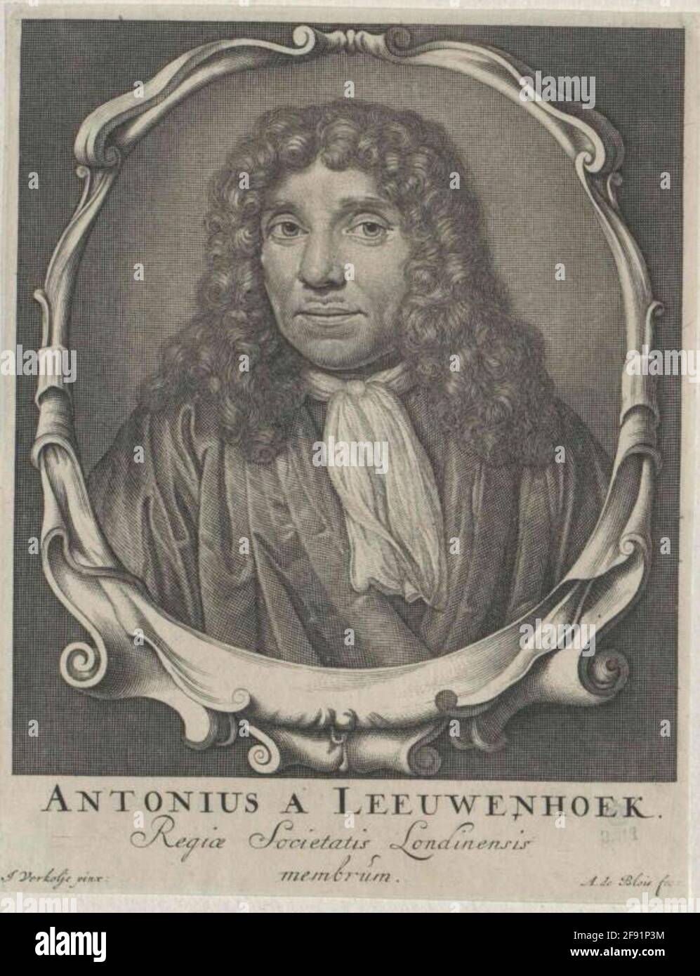 Leeuwenhoeck, Antony van. Banque D'Images